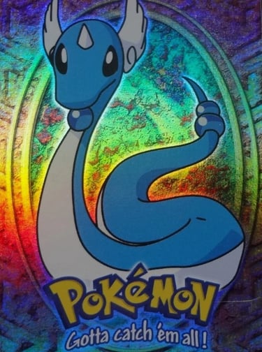 E11 of E12 Dragonair Topps Pokémon The First Movie rainbow foil