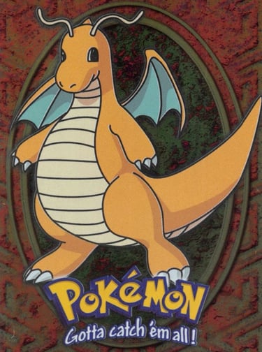 E12 of E12 Dragonite Topps Pokémon The First Movie silver foil