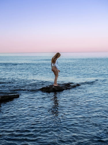 photographie femme mer