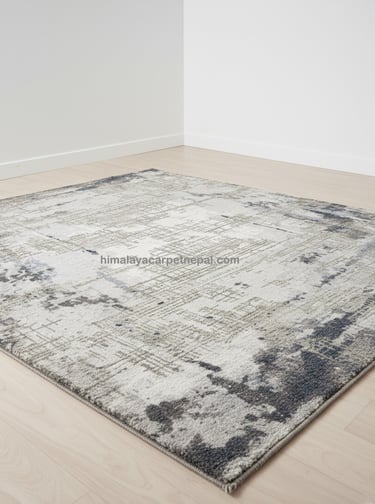 Custom bespoke handmade rugs crafted in Nepal – abstract design-Himalaya Carpet Industries