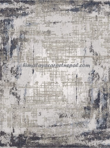 hand knotted high quality Nepalese carpet -  Abstract Kora - himalayacarpetnepal.com