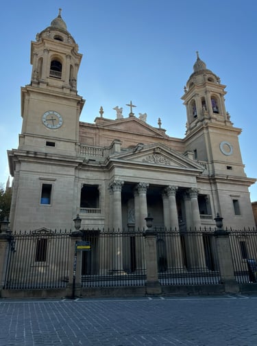 Façade of Pamplona´s Cathedral 