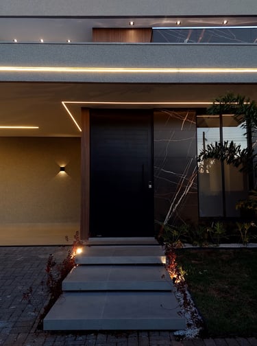 fachada residencial moderna