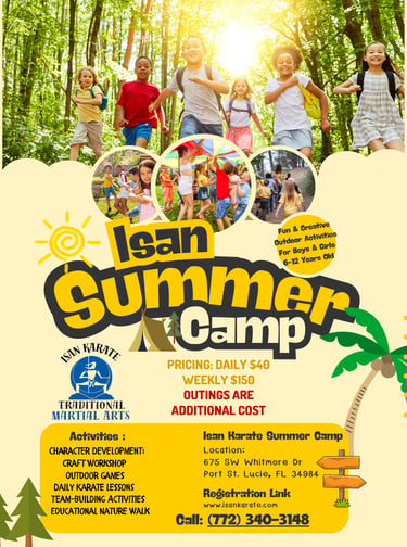 summer camp break at isan karate school