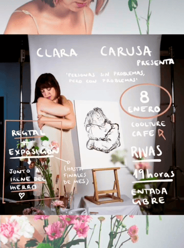 Cartel para el recital en el Coolture Café.