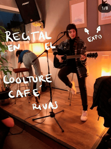 Cartel recital Coolture Café.