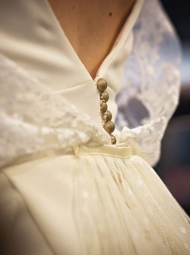 detail robe de mariée dentelle