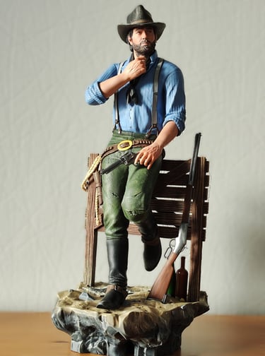 a figurine resin Arthur morgan 