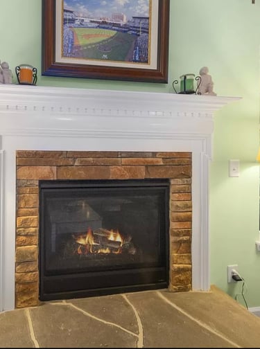 Before Fireplace remodel Fort Mill, SC