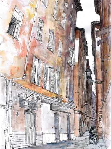 Old Nice by artist Evgeny Bondarenko