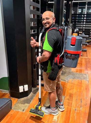 Clean Planet Wellington staff member providing professional gym and fitness centre 