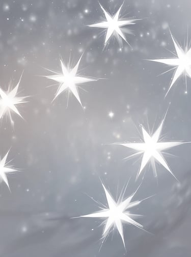 Schitterende sterren op een grijze achtergrond