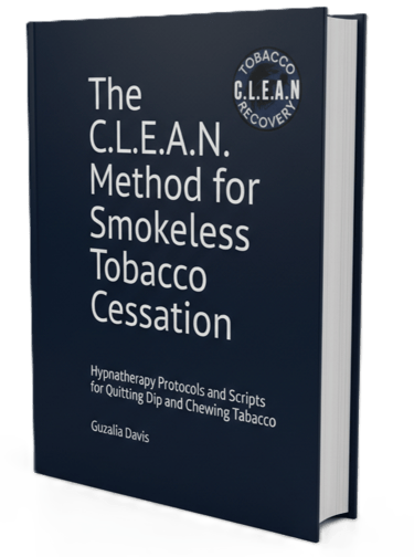 The C.L.E.A.N. Method for Smokeless Tobacco Cessation hypnotherapy book by Guzalia Davis.