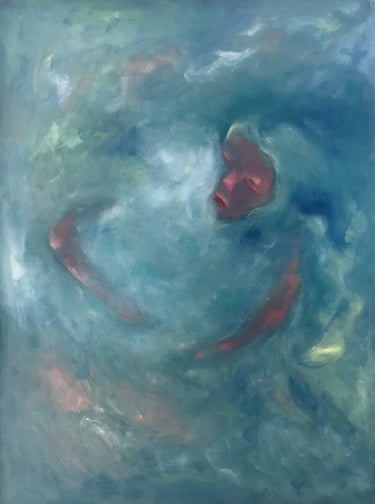 figurative oil painting by Lina Mikuzyte