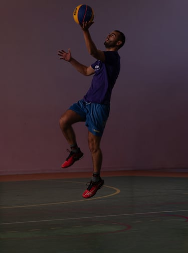 séance photo basketteur