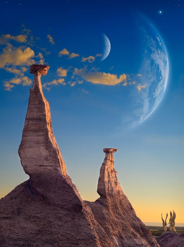 Inner Worlds. Another life, another place -- calling from within. Photographic art by Rich Pate