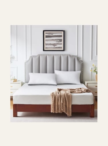 CozyLux Pillows Queen Size Set of 2 Queen Size Dark Grey