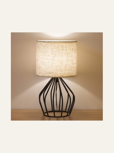 HAITRAL Black Modern Table Lamp 