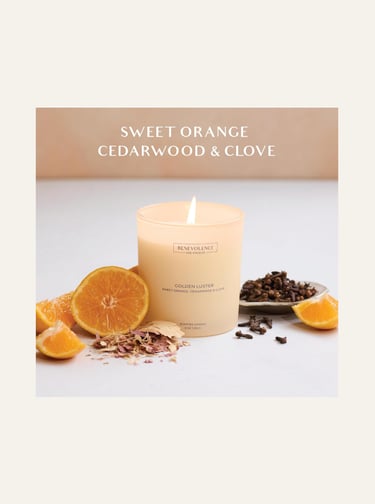 Orange, Cedarwood & Clove – Benevolence LA Fall Scented Candle for Home