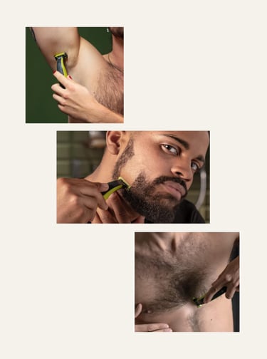 Philips Norelco OneBlade Face Body Hybrid Electric Trimmer and Shaver Black Lime Green 