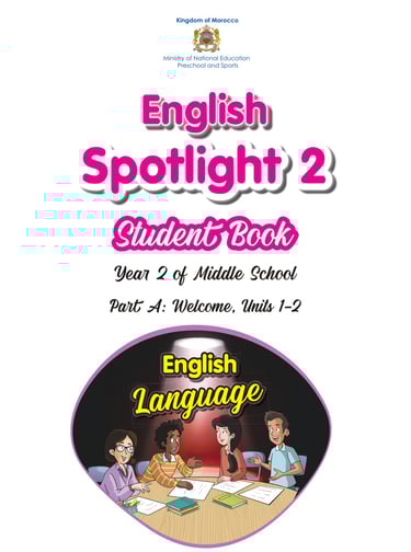 English spotlight 2 part 1 Unit 0 to 2 textbook