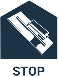 Stop or plaster gib/plasterboard