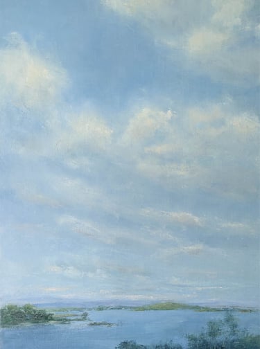 SKYBOUND ISLANDS - Painting by Mary Kersell