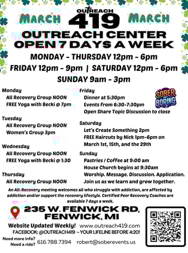 outreach 419 flyer March 2025