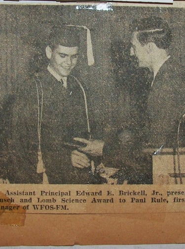 Paul Rule graduates from Oscar F. Smith High School