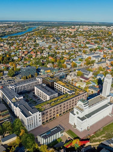 Žaliakalnis iš paukščio skrydžio