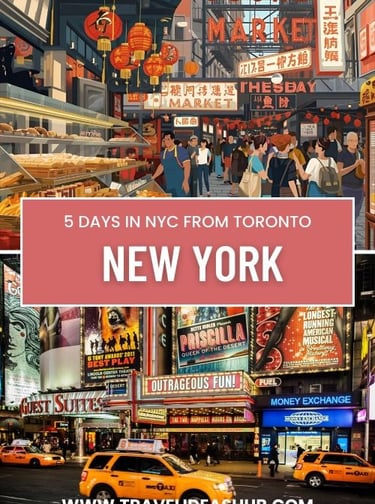 a picture of a market place and broadway in new york
