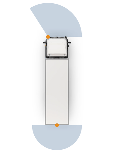 Priekinės ir galinės vaizdo kameros