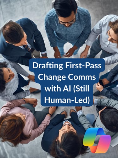 creating first‑pass comms for leaders and frontline with AI