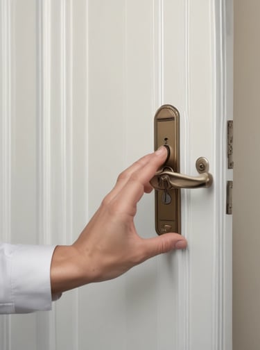 a person holding a gun