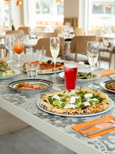 food in a restaurant setting