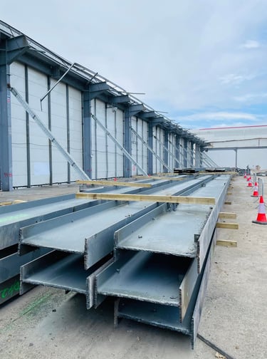 Beams, girders, lintels, steel, frame