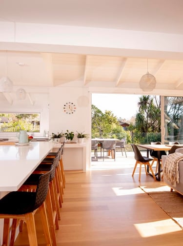 open plan living - renovated home