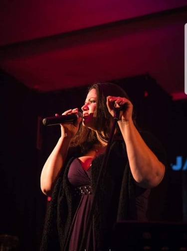 Tatyana Trifonova on the scene of JAZZIN Festival, Tangier, Morocco