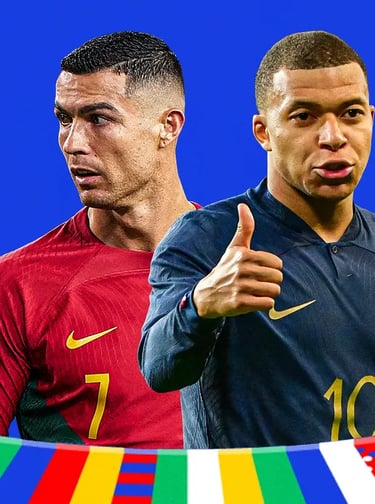 Top players at UEFA EURO 2024, featuring Cristiano Ronaldo, Kylian Mbappe, and Jude Bellingham.