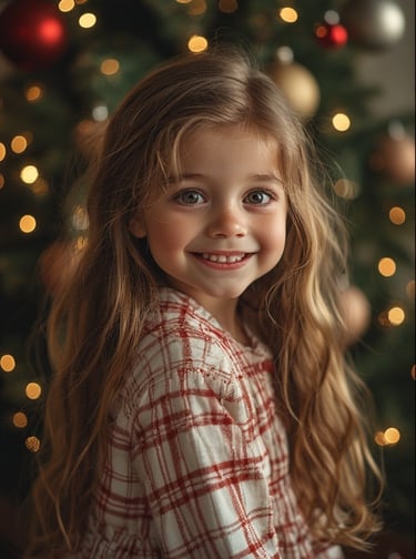 Pauline MacAvoy; Christmas Morning; Age 4