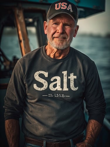 Johnny Allyson; pictured aboard his charter fishing boat, 2026