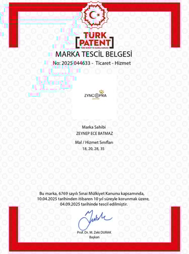 Zyncopra Pawnest trademark certificate – registered brand.