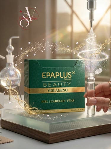 Colágeno bebible Epaplus. Sinda Vega
