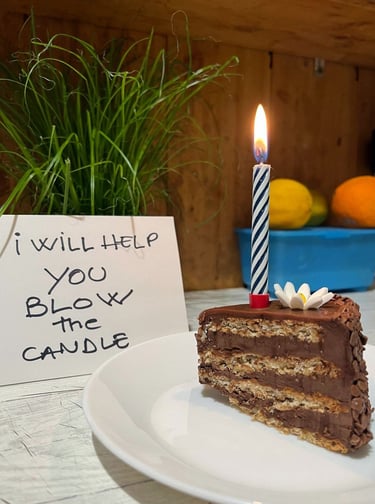 One, two, three... Bloow! Poof poof!