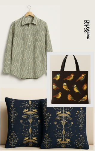 Products created with The Fabric Cut Co. fabric