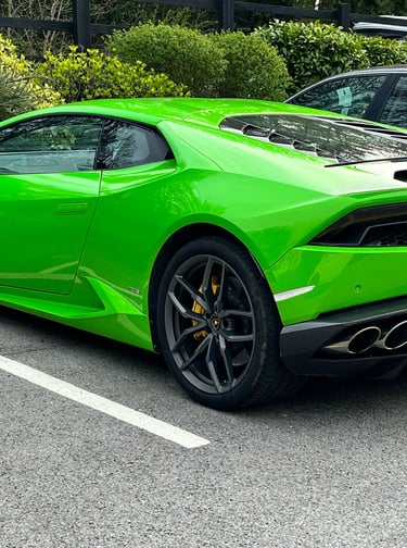 pristine green Lamborghini