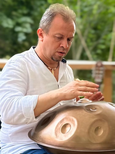 Muzica handpan concert live in cadrul unui eveniment privat