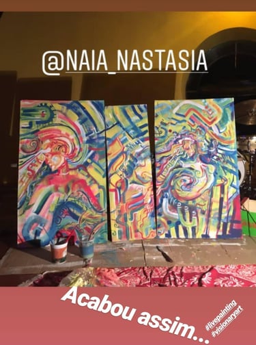 La peinture de Oz Galactic wizards juste à la fin de l'expérience