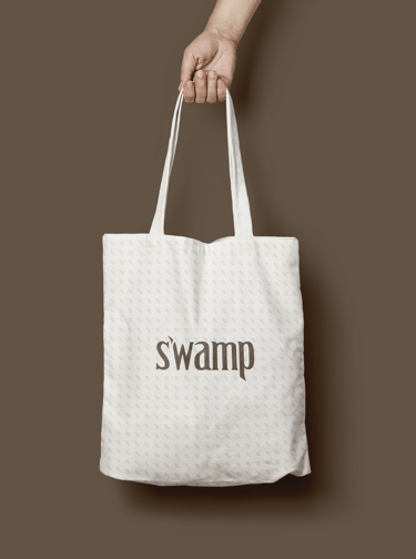 tote bag con el logotipo de swamp