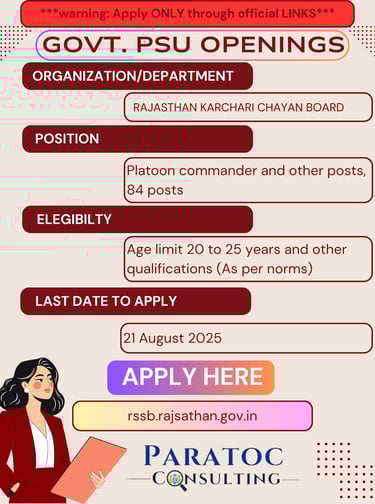 rssb rajasthan jobs